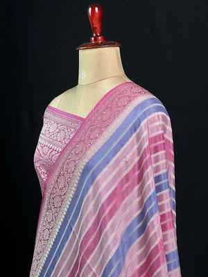 Pure Banarasi Crepe Silk Saree