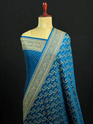 Pure Banarasi Crepe Saree