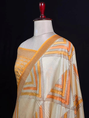 Pure Banarasi Crepe Saree