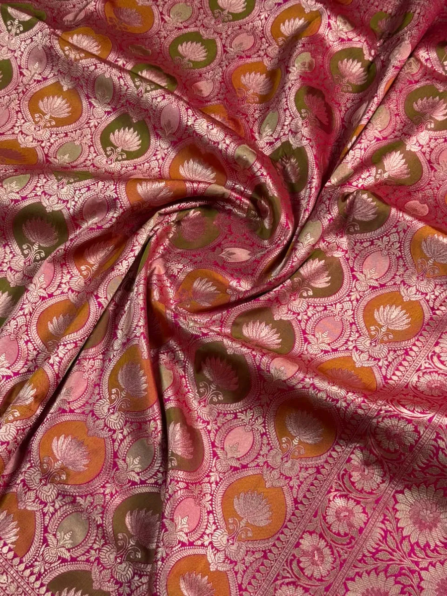 Pure Banarasi Katan Rangart Silk Saree