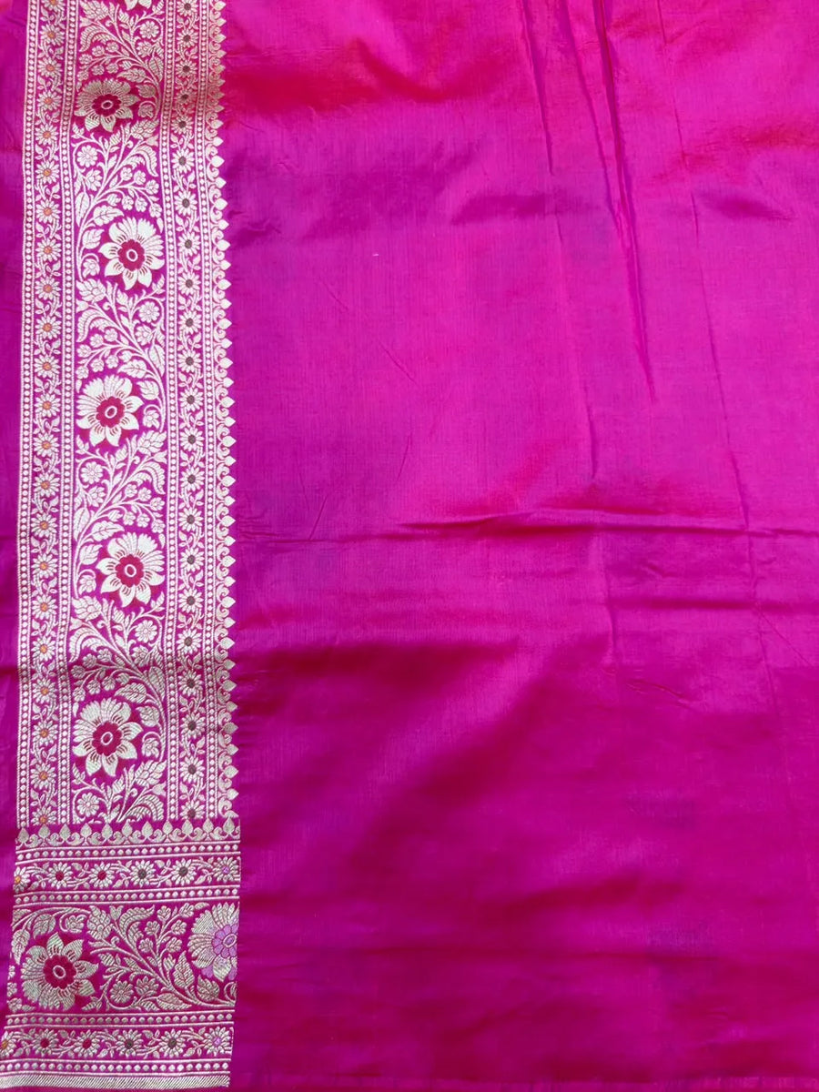 Pure Banarasi Katan Rangart Silk Saree