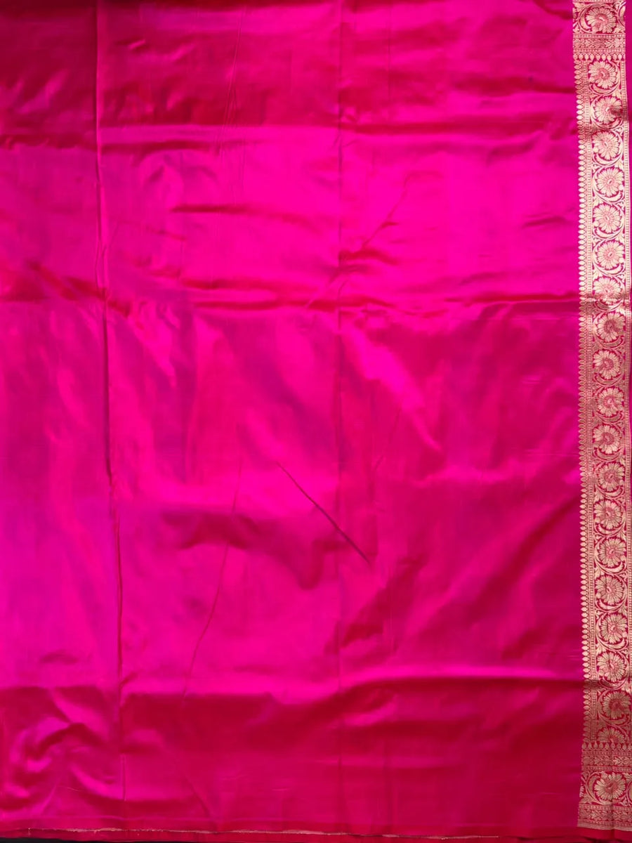 Pure Banarasi Katan Rangart Silk Saree