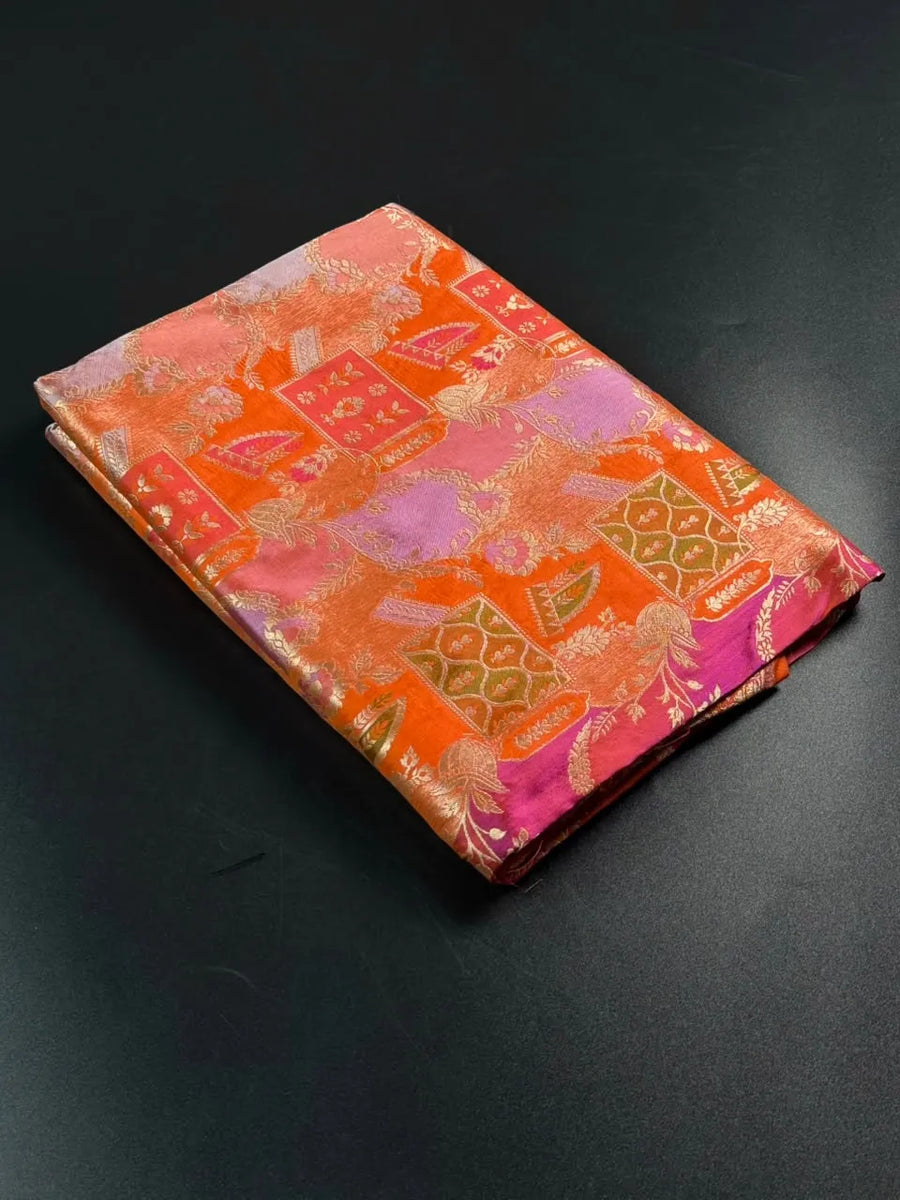 Pure Katan Tilfi Silk Saree