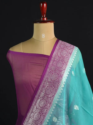 Banarasi Pure Khaddi Chiffon Saree