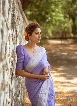 Banarasi Self-Color Pure Khaddi Chiffon