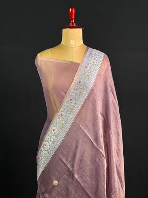 Pure Khaddi Chiffon Tissue Saree