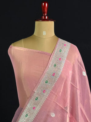 Pure Khaddi Chiffon Tissue Saree