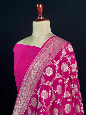 Charming Pure Georgette Silk Saree