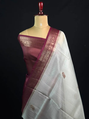 Classic Pure Organza Silk Saree with Exquisite Zari Detailing
