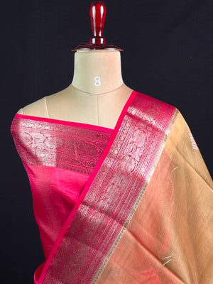 Classic Pure Organza Silk Saree with Exquisite Zari Detailing
