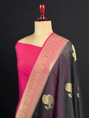 Pure Viscose Semi Banarasi Saree
