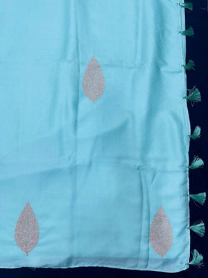 Paper silk saree with crisp finish and elegant sheen – perfect for festive and daily wear