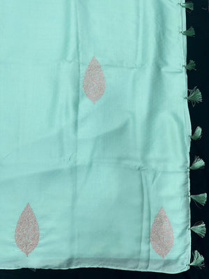 Paper silk saree with crisp finish and elegant sheen – perfect for festive and daily wear
