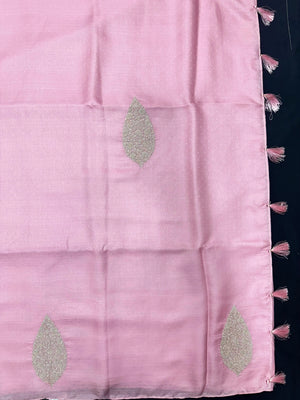 Paper silk saree with crisp finish and elegant sheen – perfect for festive and daily wear