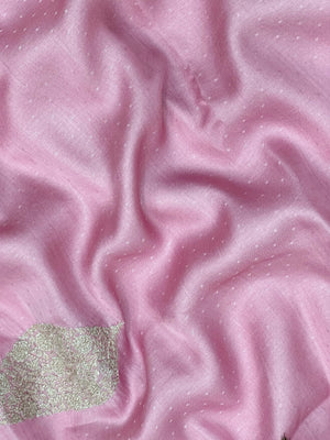 Paper silk saree with crisp finish and elegant sheen – perfect for festive and daily wear