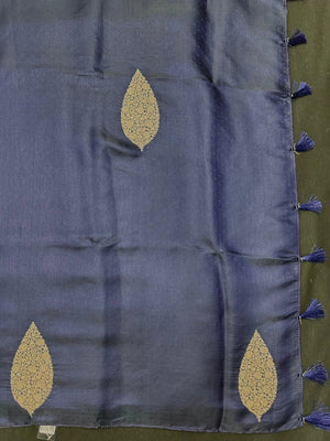 Paper silk saree with crisp finish and elegant sheen – perfect for festive and daily wear