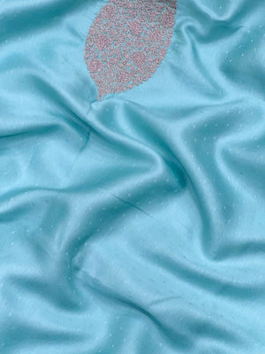 Paper silk saree with crisp finish and elegant sheen – perfect for festive and daily wear