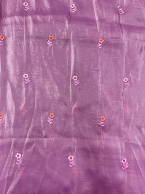 Paper silk saree with subtle sheen and crisp drape – ideal for festive and everyday wear