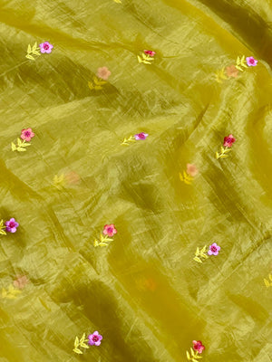 Paper silk saree with subtle sheen and crisp drape – ideal for festive and everyday wear