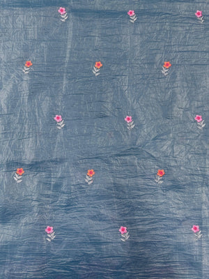 Paper silk saree with subtle sheen and crisp drape – ideal for festive and everyday wear