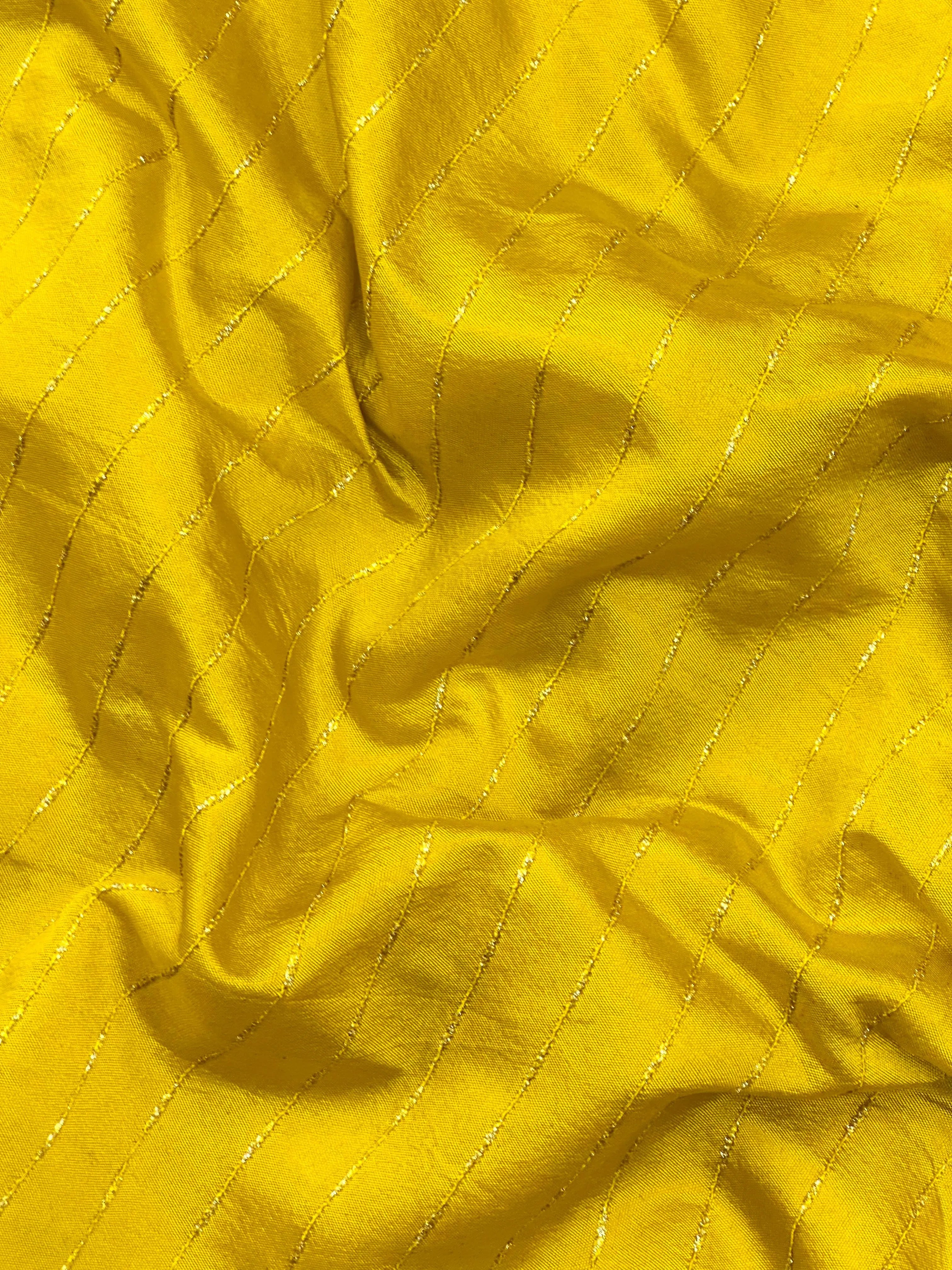 Woman wearing a Party Wear Semi Silk Saree with rich shine and elegant drape, ideal for festive events and evening parties.