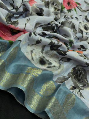 Charming Viscose Silk Saree with Modern Appeal (Print Vastra)