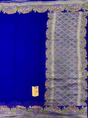 Royal Pure Khaddi Georgette Saree with Rich Traditional Weaving-Pure Actor Collection