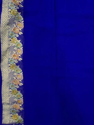 Royal Pure Khaddi Georgette Saree with Rich Traditional Weaving-Pure Actor Collection