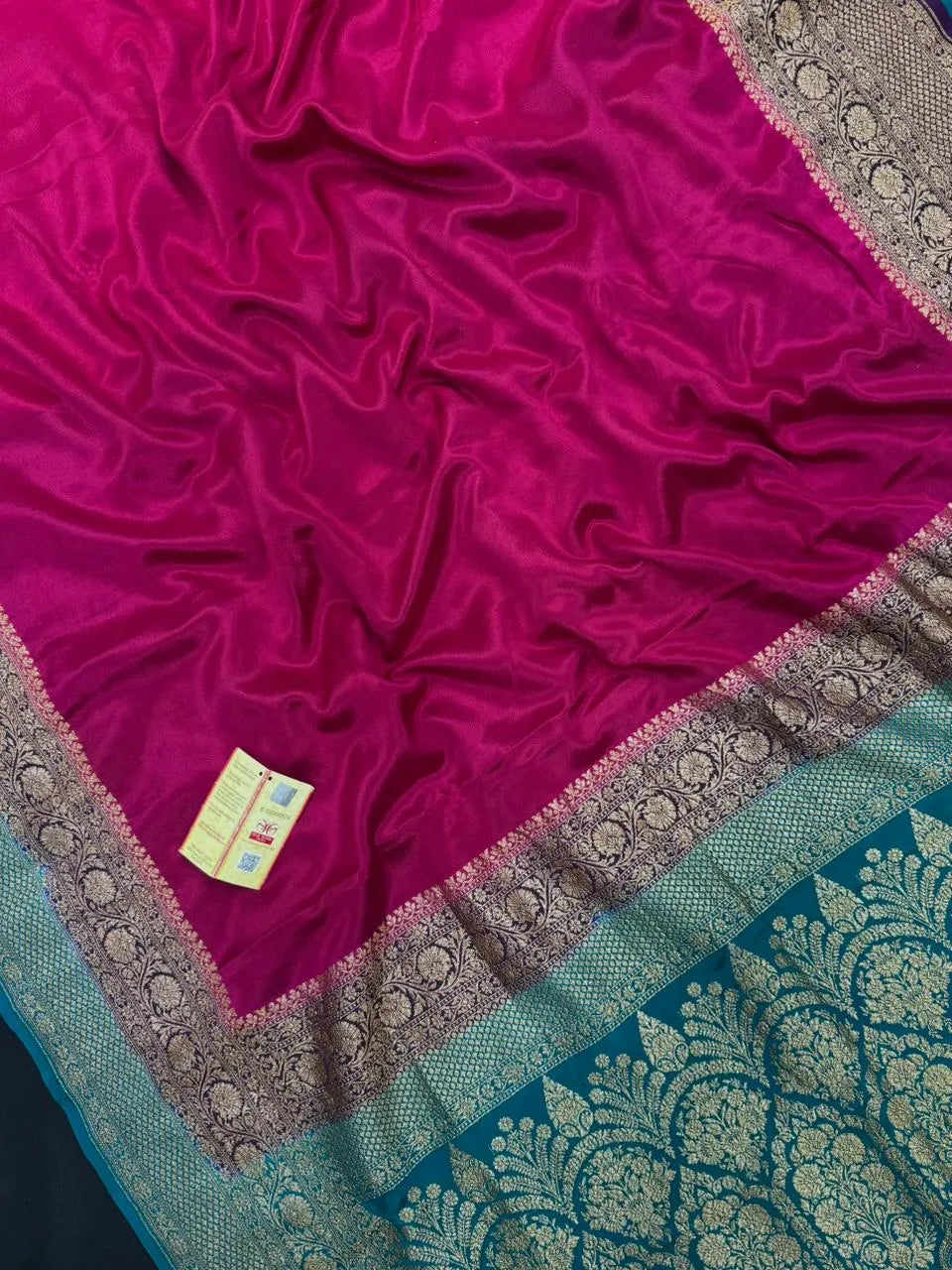 Pure Banarasi 3D Crepe Silk Saree