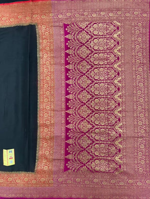 Pure Banarasi 3D Crepe Silk Saree