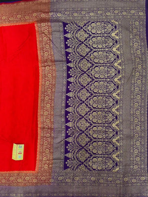 Pure Banarasi 3D Crepe Silk Saree