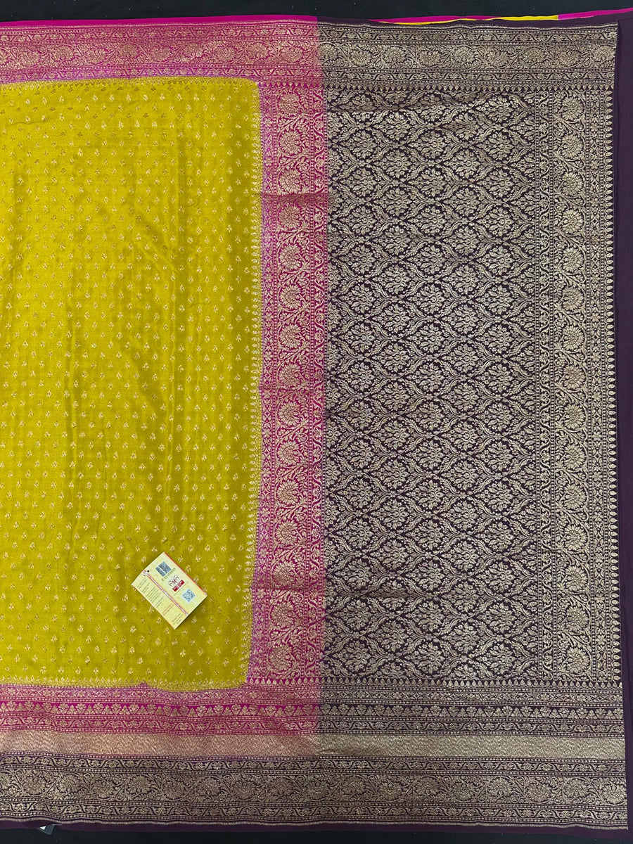 Pure Banarasi 3D Crepe Silk Saree