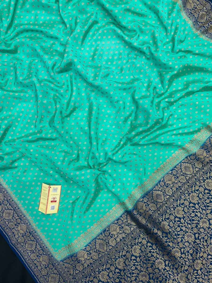 Pure Banarasi Crepe Saree
