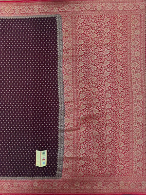 Pure Banarasi Crepe Saree