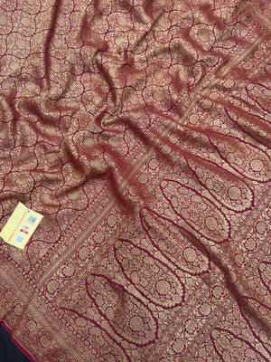 Pure Banarasi Crepe Saree