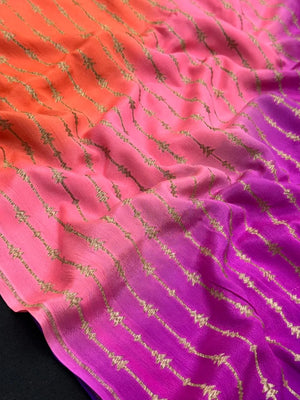 Pure Banarasi Crepe Saree