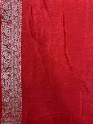 Pure Banarasi Crepe Silk Saree