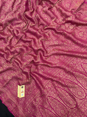 Pure Banarasi Crepe Silk Saree