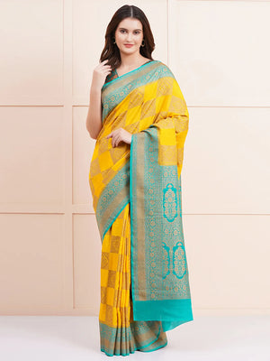 "Elegant pure Banarasi crepe silk saree with intricate designs, perfect for wedding wear and festive occasions, offering a luxurious feel and beautiful drape."