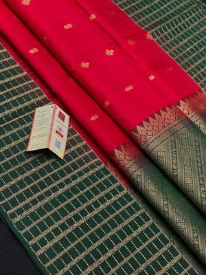 Classic Pure Kanchipuram Silk Saree – Elegant Drapes (Pure Bentex Br)