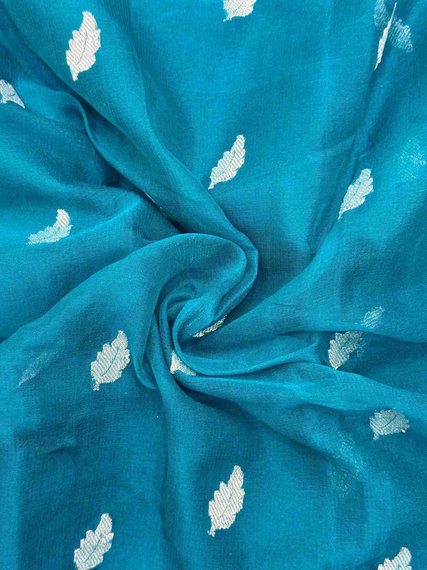 Banarasi Self-Color Pure Khaddi Chiffon