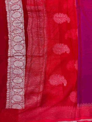 Banarasi Pure Khaddi Chiffon Saree-2