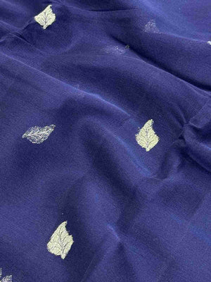 Banarasi Pure Khaddi Chiffon Saree-Self