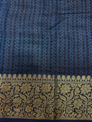 “Pure Chinya Silk Saree with Elegant Designer Border – Traditional & Luxurious” (Pure Chinya Silk H)