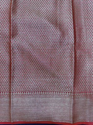 Pure Chinya silk saree with natural sheen and traditional handwoven design – ideal for festive and wedding wear