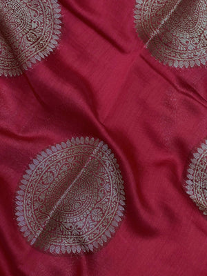 Pure Chinya silk saree with natural sheen and traditional handwoven design – ideal for festive and wedding wear