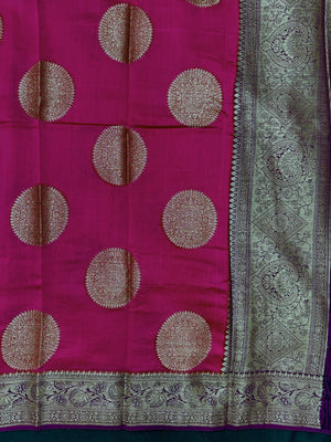 Pure Chinya silk saree with natural sheen and traditional handwoven design – ideal for festive and wedding wear