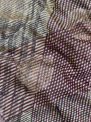 "Sleek Pure Chinya silk saree with intricate detailing, ideal for festive and wedding occasions, showcasing elegance and classic style."