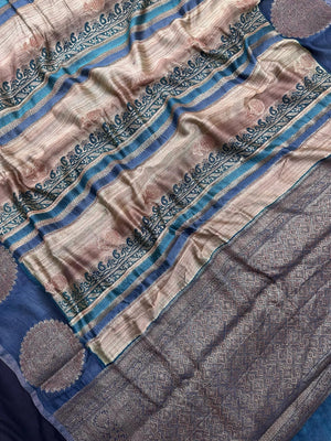Woman wearing a traditional Chinya Silk Saree in elegant colors with woven pallu and festive motifs, ideal for weddings and Indian celebrations.