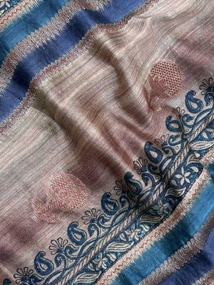 Woman wearing a traditional Chinya Silk Saree in elegant colors with woven pallu and festive motifs, ideal for weddings and Indian celebrations.